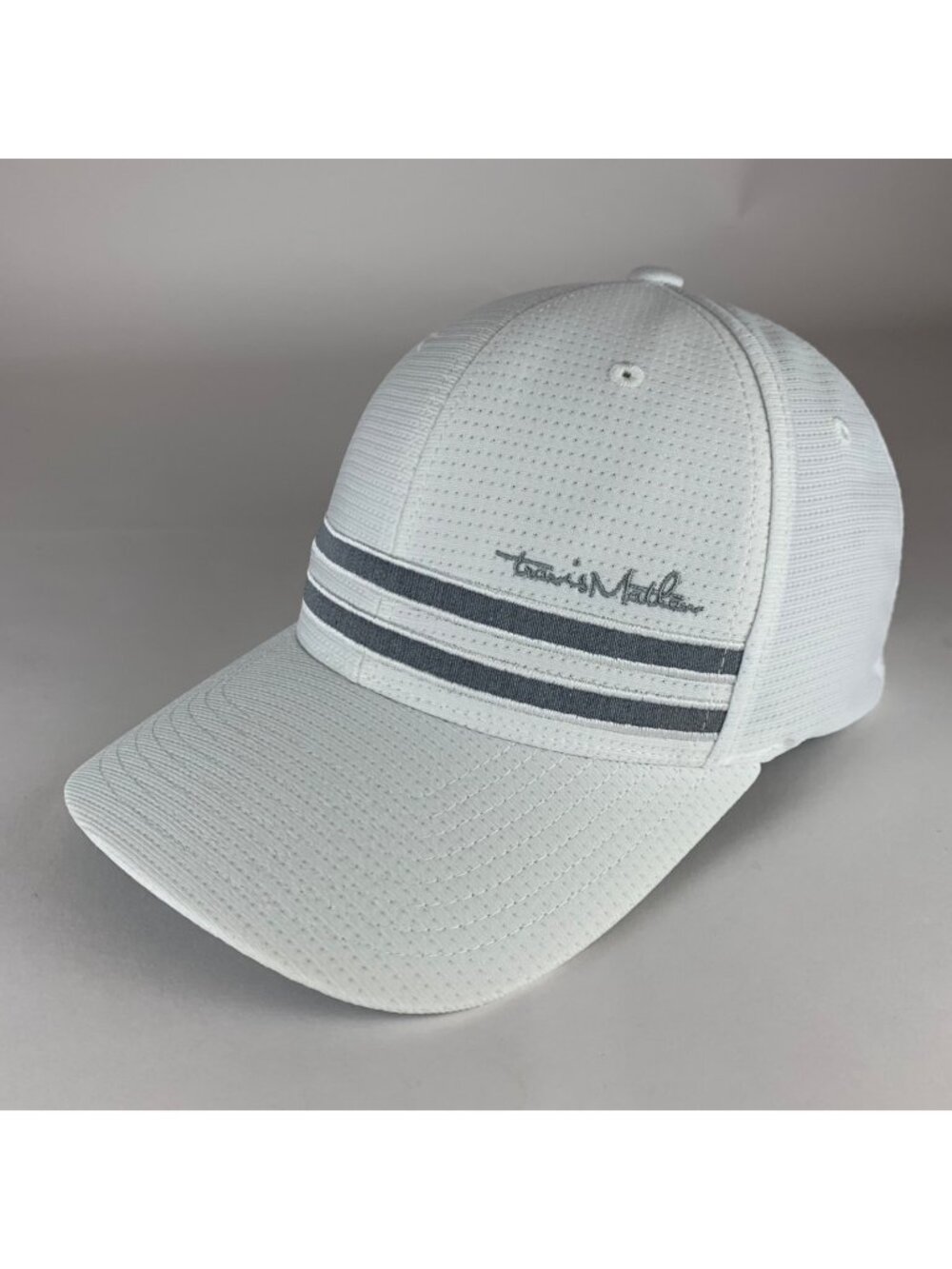 Travis Mathew Golf White Stretch Fitted Hat Mens S/M